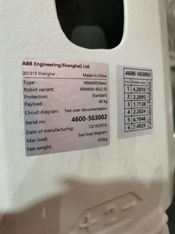 ABB IRB 4600-40/2.05 IP67 6-Axis 40kg Medium Payload ABB Robot For Machine Tending Deburring And Pick And Place Applications.